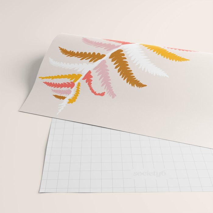 fall fern Wrapping Paper Gallery Image 2