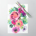 ranunculus dance Wrapping Paper Gallery Image 1