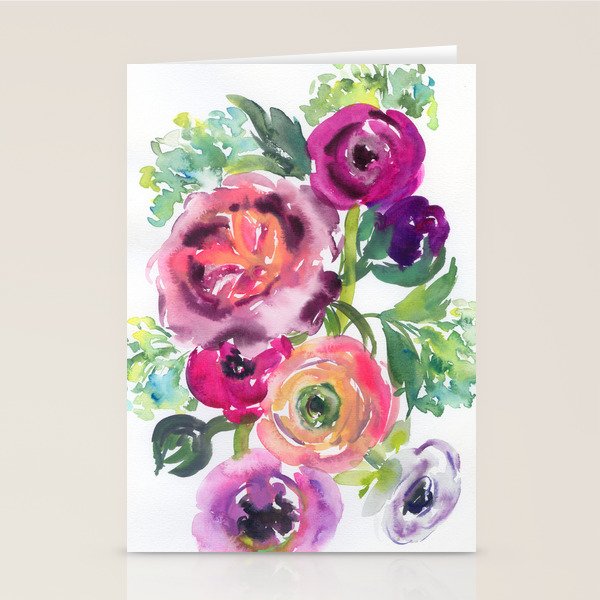 ranunculus dance Stationery Card Gallery Image 2