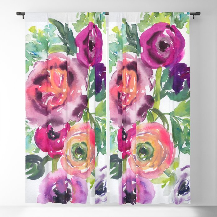 ranunculus dance Window Curtain Gallery Image 5