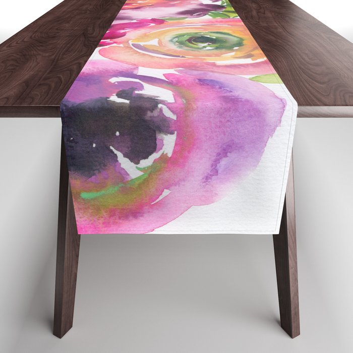 ranunculus dance Table Runner Gallery Image 1