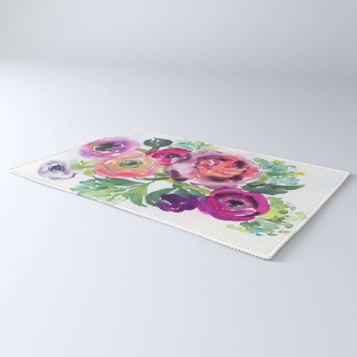 ranunculus dance Rug Gallery Image 3