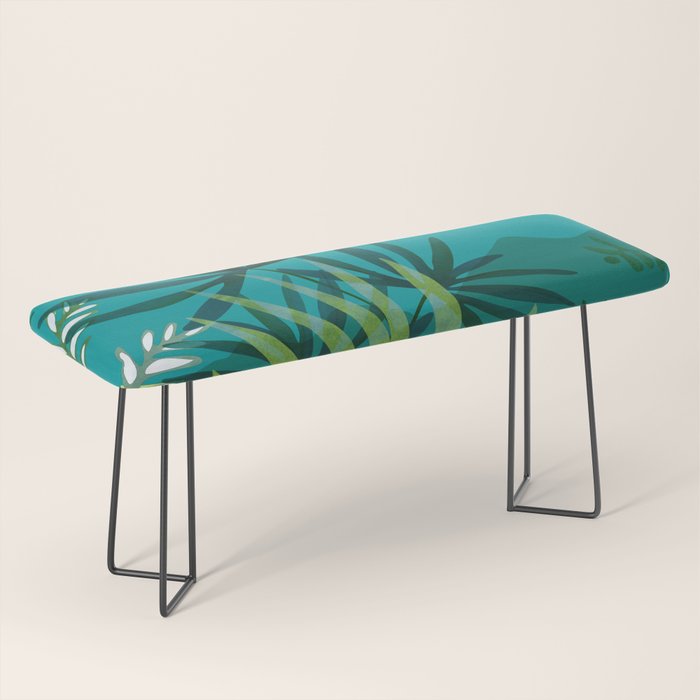 Rainforest With Moonlight Tropical Night Series #3 Bench Gallery Image 1