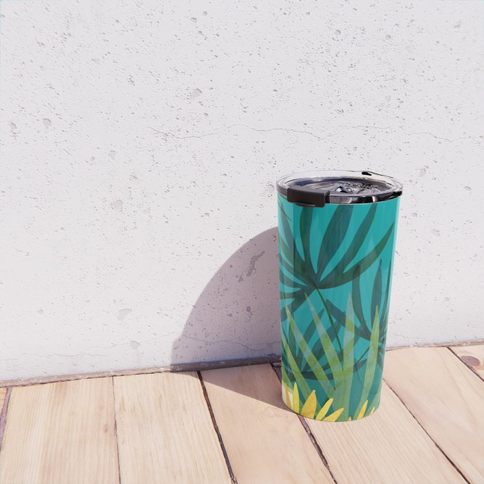 Rainforest With Moonlight Tropical Night Series #3 Travel Mug Gallery Image 4