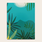 Rainforest With Moonlight Tropical Night Series #3 Notebook Gallery Image 4
