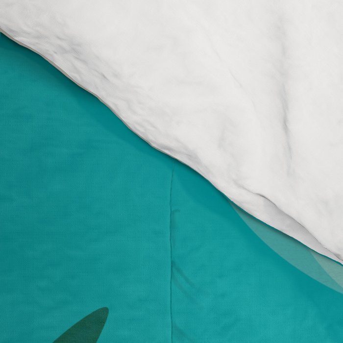 Rainforest With Moonlight Tropical Night Series #3 Comforter Gallery Image 4