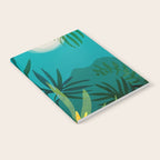 Rainforest With Moonlight Tropical Night Series #3 Notebook Gallery Image 2