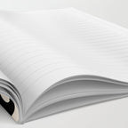 Vrittam Geometric Modern Minimalist Pattern in Black and Almond Cream Notebook Gallery Image 2