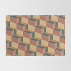 Cuboid Geometric Abstract Shapes Pattern XI Rug Gallery Image 2