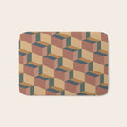 Cuboid Geometric Abstract Shapes Pattern XI Bath Mat Gallery Image 1