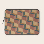 Cuboid Geometric Abstract Shapes Pattern XI Laptop Sleeve Gallery Image 1
