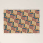 Cuboid Geometric Abstract Shapes Pattern XI Welcome Mat Gallery Image 1