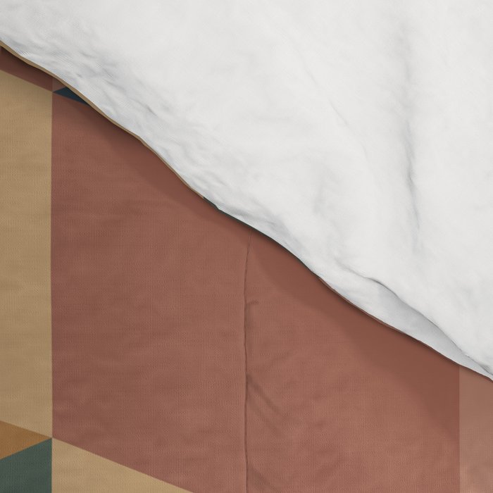 Cuboid Geometric Abstract Shapes Pattern XI Comforter Gallery Image 4
