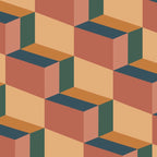 Cuboid Geometric Abstract Shapes Pattern XI Coffee Mug Gallery Image 2