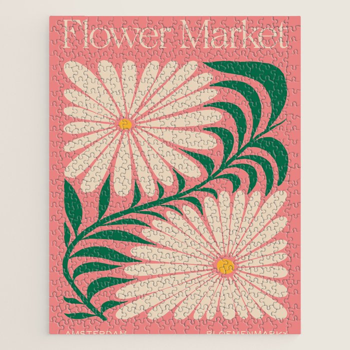 Amsterdam: Flower Market Summer Color Series 03 Jigsaw Puzzle Gallery Image 1