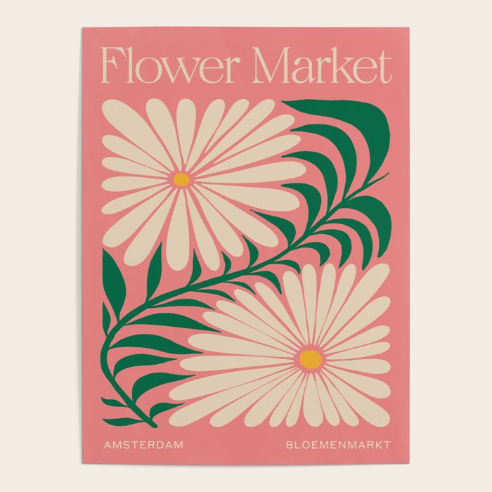 Amsterdam: Flower Market Summer Color Series 03 Poster Gallery Image 1