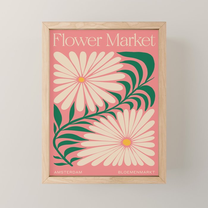 Amsterdam: Flower Market Summer Color Series 03 Mini Art Print Gallery Image 1