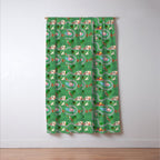 Fursics Cute Dog Park Physics Learning Pattern by Carrie Cantwell Educational STEM Playmat Design Window Curtain Gallery Image 3