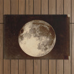 Antique Photo Of The Moon Outdoor Rug Gallery Image 1