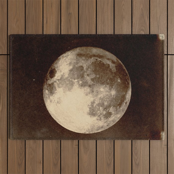 Antique Photo Of The Moon Outdoor Rug Gallery Image 1