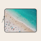 Beach Aesthetic Photography - Aerial View Laptop Sleeve Gallery Image 1