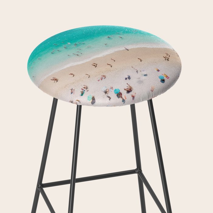 Beach Aesthetic Photography - Aerial View Stool Gallery Image 2