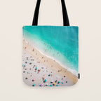 Beach Aesthetic Photography - Aerial View Tote Bag Gallery Image 1
