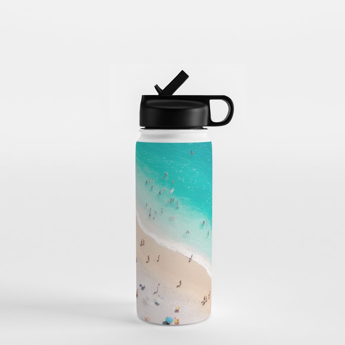 Beach Aesthetic Photography - Aerial View Water Bottle Gallery Image 1