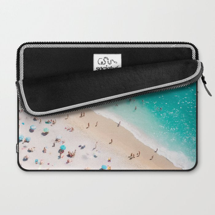 Beach Aesthetic Photography - Aerial View Laptop Sleeve Gallery Image 2