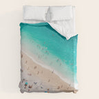 Beach Aesthetic Photography - Aerial View Duvet Cover Gallery Image 6