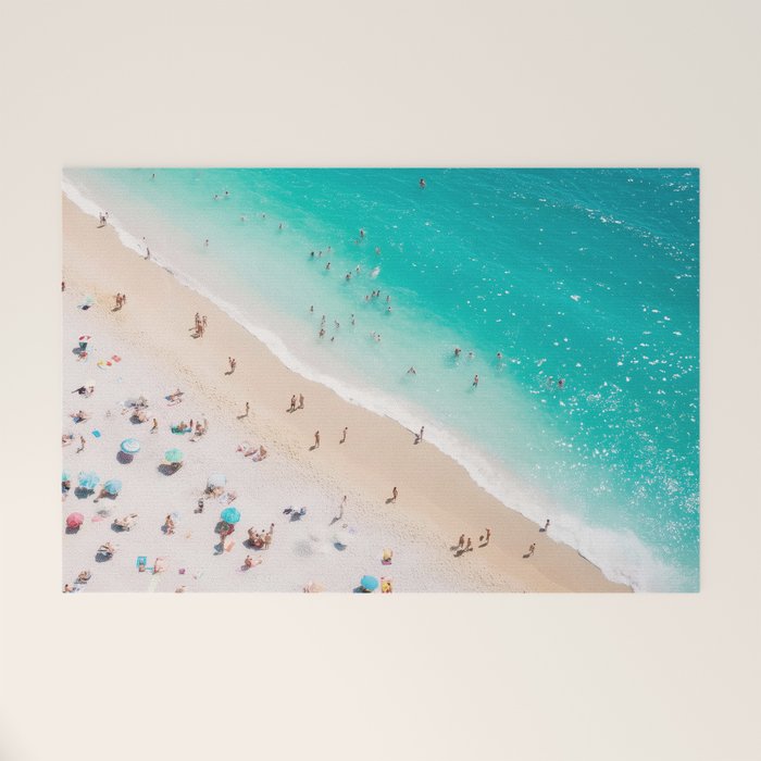 Beach Aesthetic Photography - Aerial View Welcome Mat Gallery Image 1