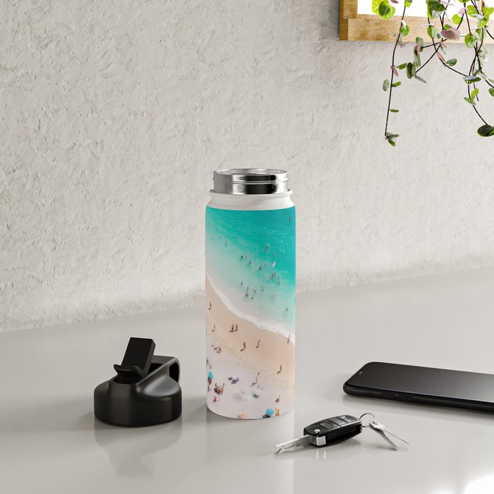 Beach Aesthetic Photography - Aerial View Water Bottle Gallery Image 4