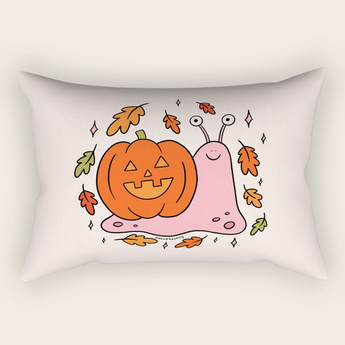 Spooky Snail Rectangular Pillow Gallery Image 1