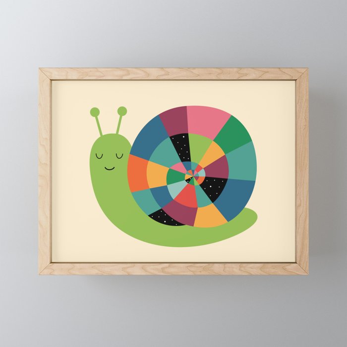 Snail Time Mini Art Print Gallery Image 1