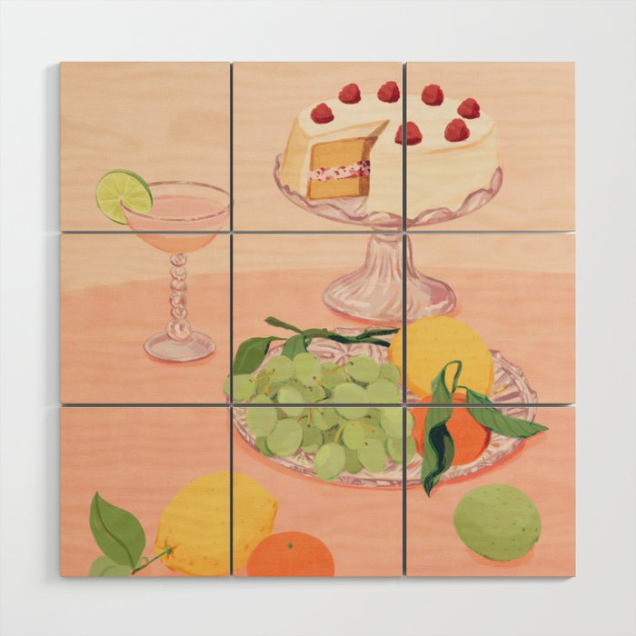 Aesthetic Dessert Wood Wall Art Gallery Image 1