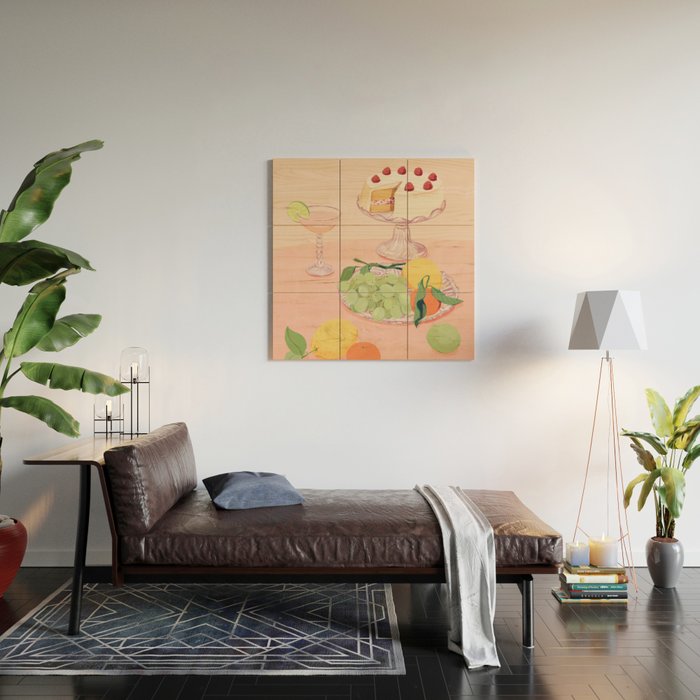 Aesthetic Dessert Wood Wall Art Gallery Image 2