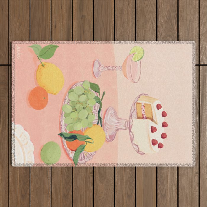 Aesthetic Dessert Outdoor Rug Gallery Image 1