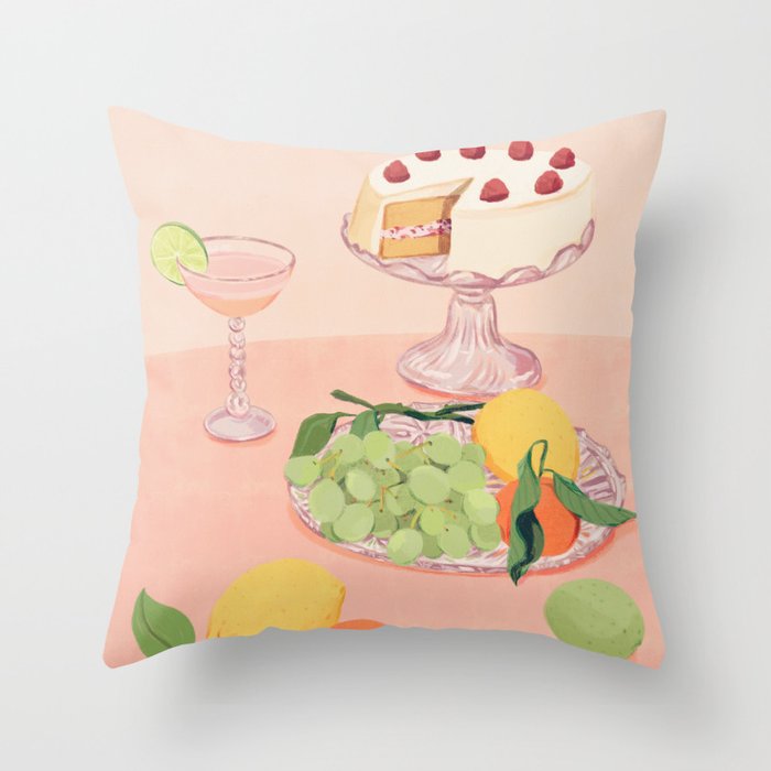 Aesthetic Dessert Throw Pillow Gallery Image 1