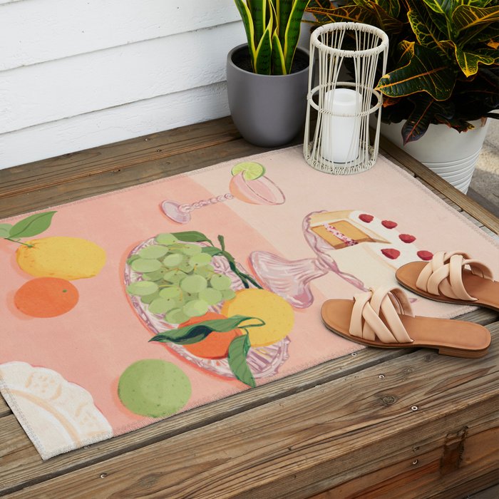 Aesthetic Dessert Outdoor Rug Gallery Image 2