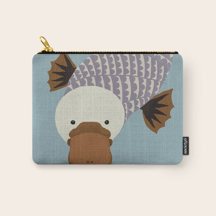 Whimsical Platypus Carry All Pouch Gallery Image 1