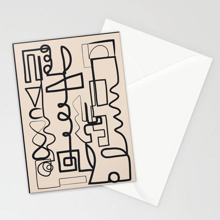 Abstract Line Movement 04 Stationery Card Gallery Image 2