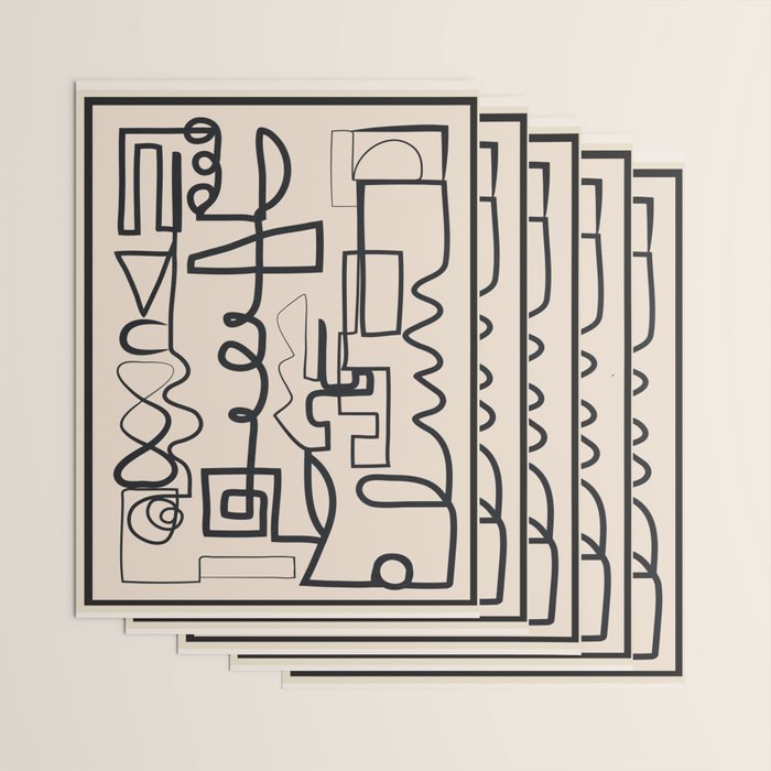 Abstract Line Movement 04 Wrapping Paper Gallery Image 3