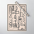 Abstract Line Movement 04 Wrapping Paper Gallery Image 1