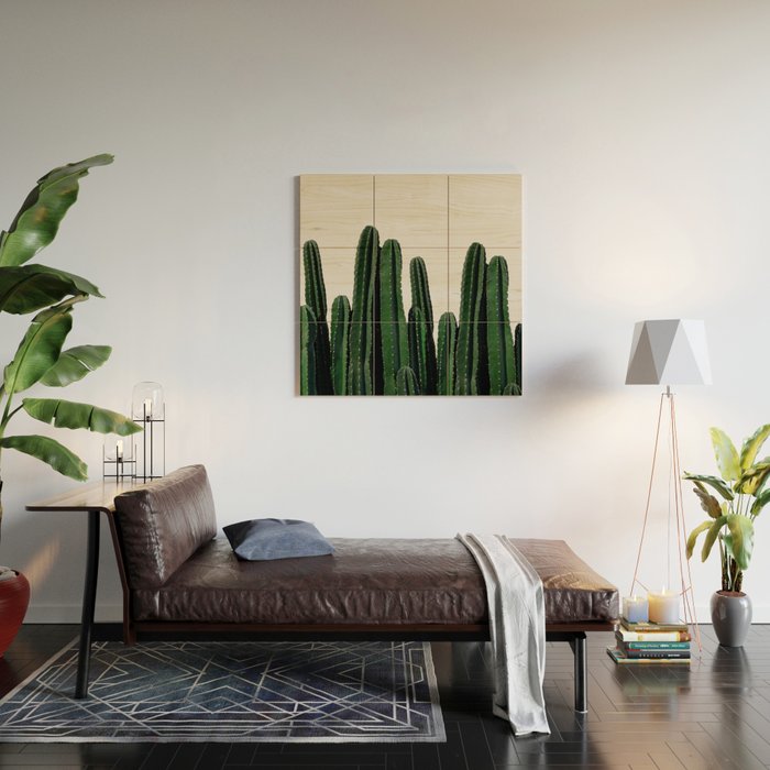 Cactus I Wood Wall Art Gallery Image 2