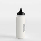 Woodblock black and white Mid century modern Water Bottle Gallery Image 3