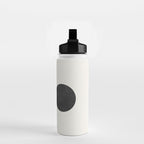 Woodblock black and white Mid century modern Water Bottle Gallery Image 2