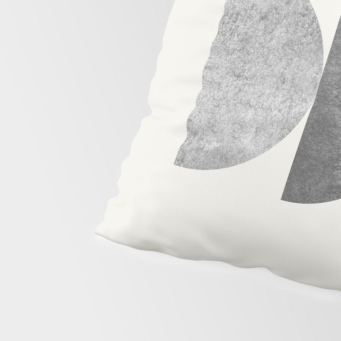 Woodblock black and white Mid century modern Pillow Sham Gallery Image 4