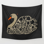 Swan Wall Tapestry Gallery Image 4