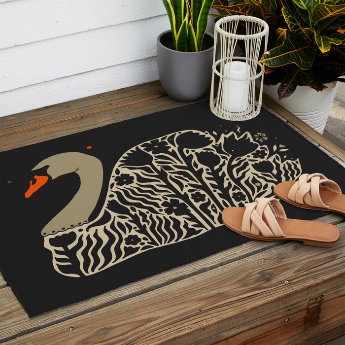 Swan Outdoor Rug Gallery Image 2