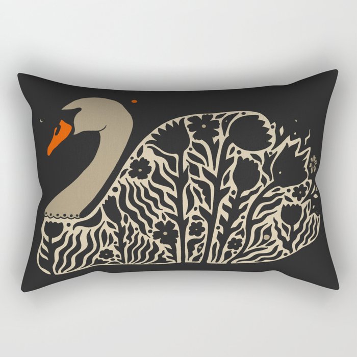 Swan Rectangular Pillow Gallery Image 2